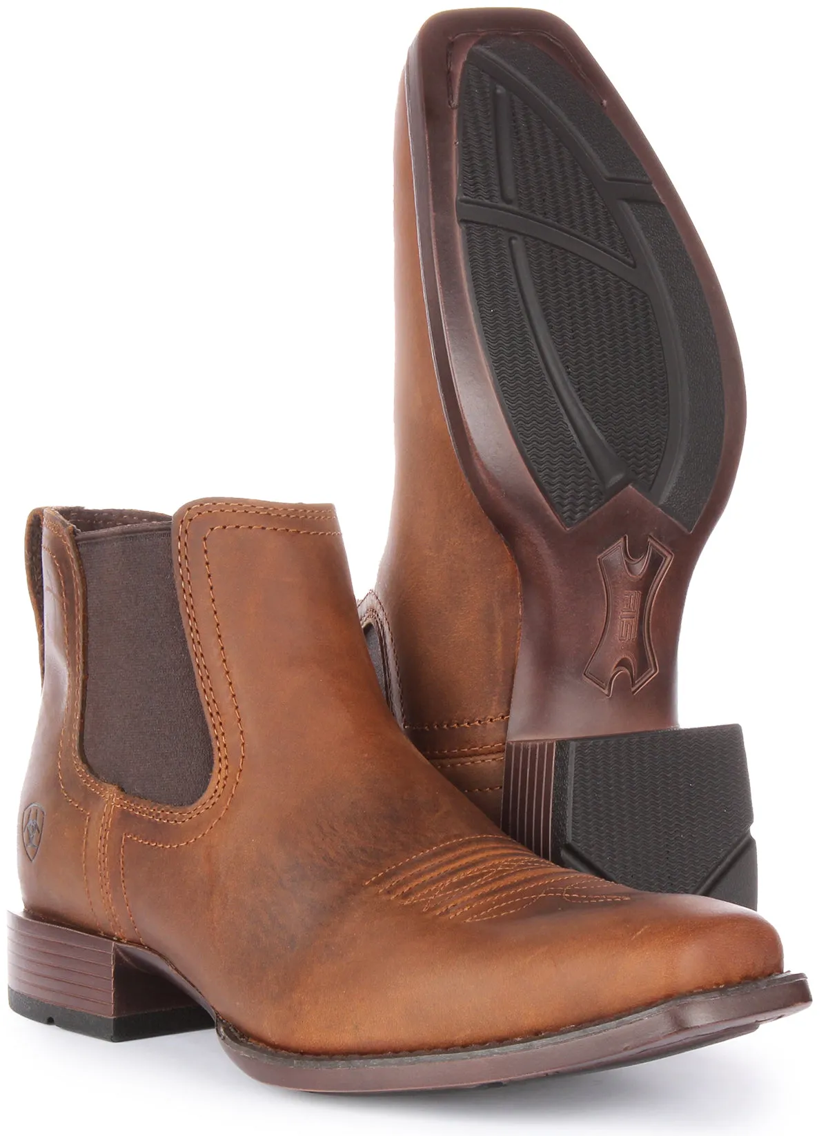 Ariat Booker Ultra Chelsea Boots for Men - Brown