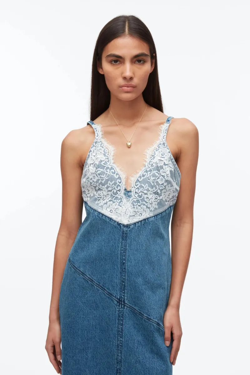 Denim Slip Dress