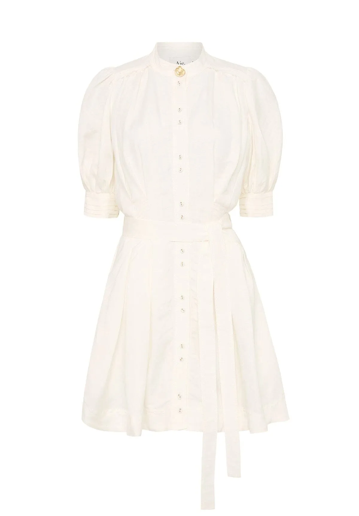 Eden Box Pleat Mini Dress Ivory