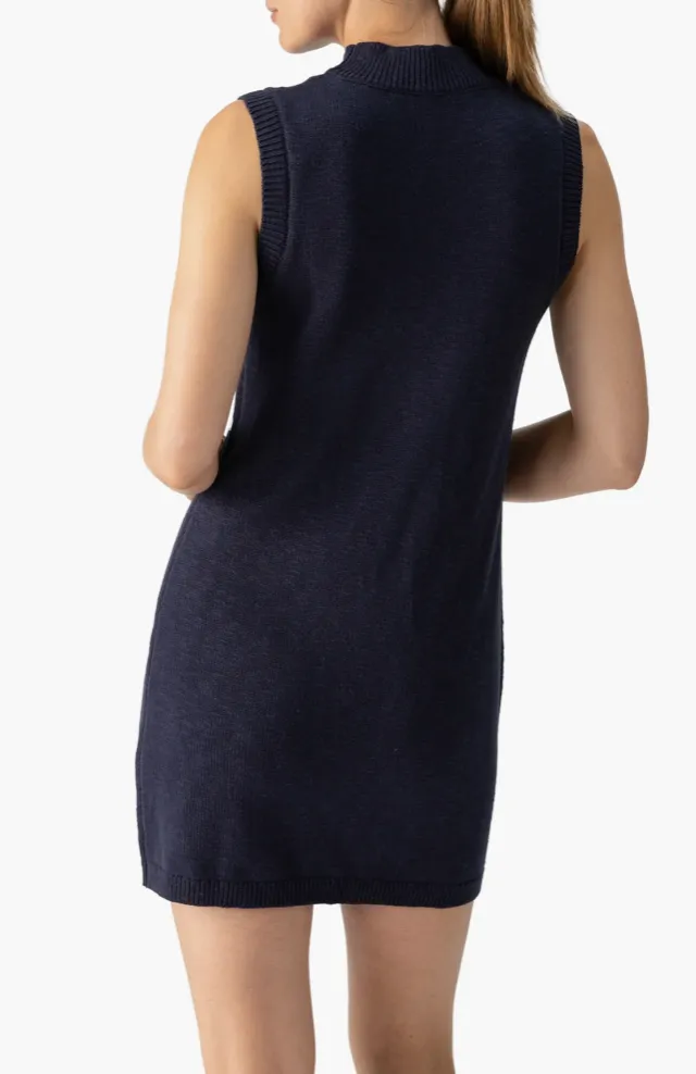 Life is Easy Sweater Dress - Navy